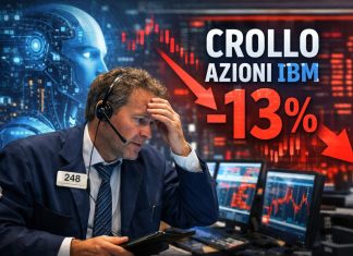 trader disperato per crollo IBM