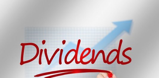 grafico e scritta dividends