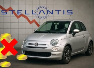 Auto Stellantis e grafico al ribasso
