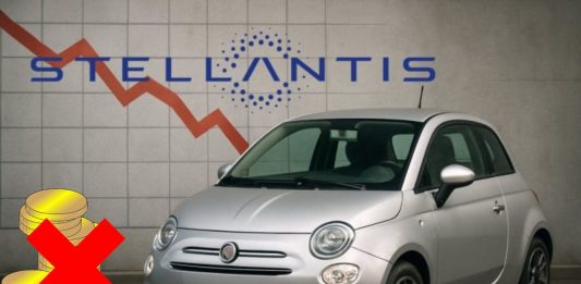 Auto Stellantis e grafico al ribasso