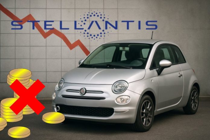 Auto Stellantis e grafico al ribasso