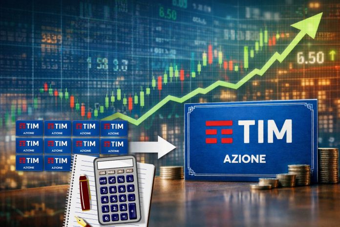 raggruppamento azioni TIM grafica su raggruppamento azioni Telecom Italia