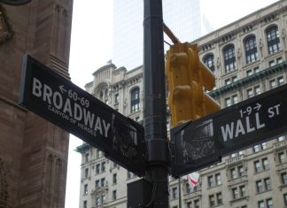insegne di Wall Street