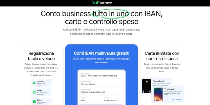carte aziendali per team e dipendenti con wallester business