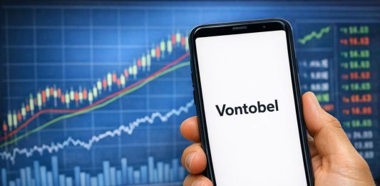 cellulare con scritta Vontobel