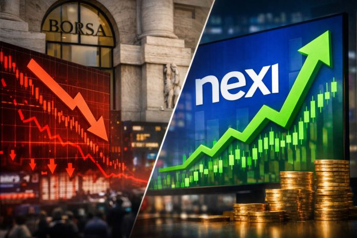 borsa Milano con crollo e Nexi in rally