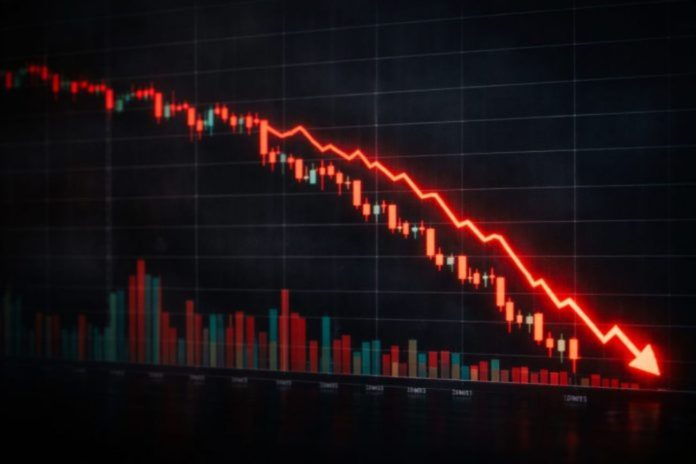 crollo trevi (1) grafico in forte ribasso