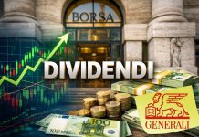ingresso borsa con soldi a simboleggiare i dividendi