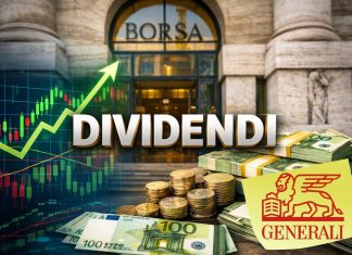 ingresso borsa con soldi a simboleggiare i dividendi
