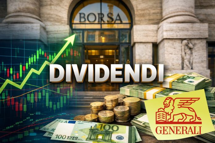 ingresso borsa con soldi a simboleggiare i dividendi