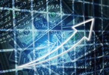 dollaro con freccia verso alto