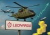 elicotteri droni e logo Leonardo