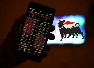 mobile trading e logo Eni