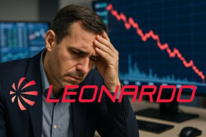 trader pensoso e grafico al ribasso