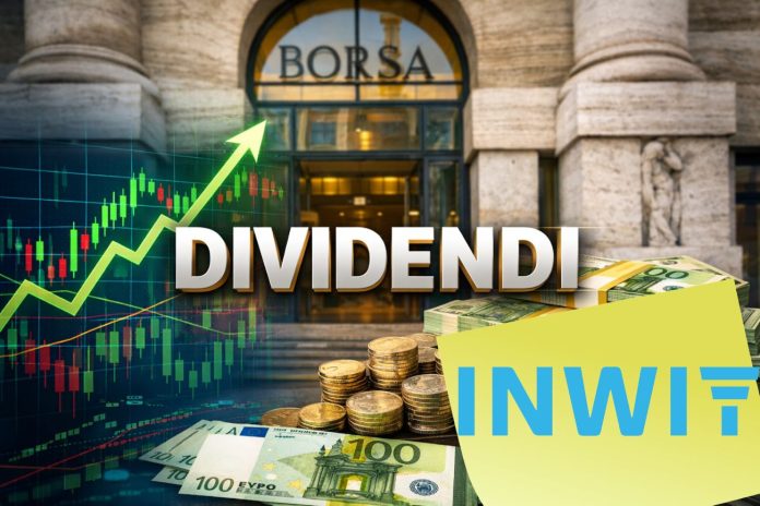 ingresso borsa con postit con logo Inwit