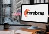 Cerebras su desktop e borsa Usa sullo sfondo