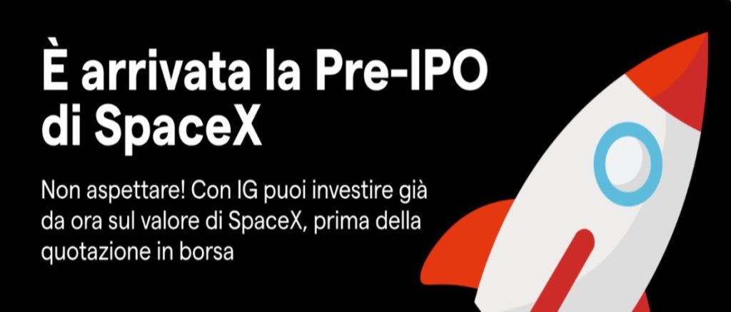 locandina IG su IPO SpaceX