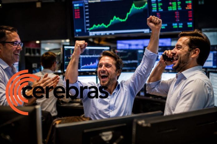 cerebras azioni trader che esultano per IPO Cerebras