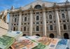 facciata borsa di Milano e soldi