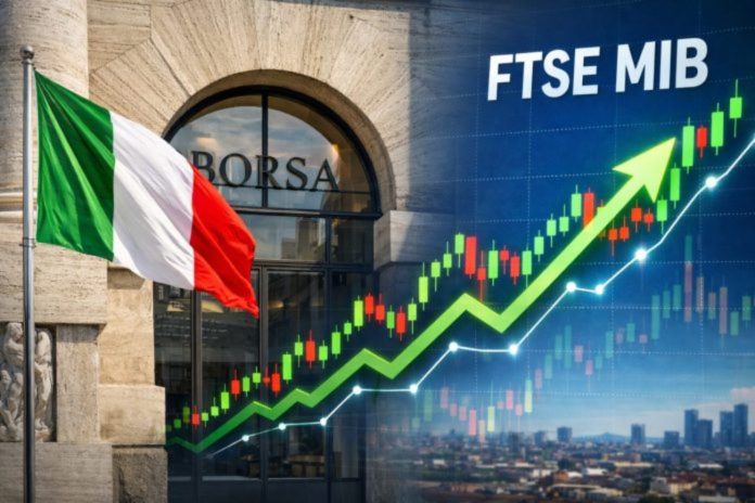 ftse mib massimi facciata borsa di Milano