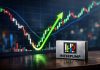 grafico di borsa con rimbalzo