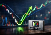 Azioni Interpump: subito rimbalzo dopo crollo. Comprare ribadisce Equita grafico di borsa con rimbalzo