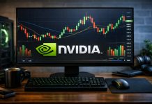 Ma le azioni Nvidia sono ancora da comprare con la trimestrale? desktop con grafico a candele