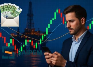 trader e grafico a candele