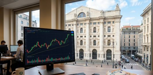 facciata borsa di Milano e soldi