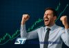 trader che esulta