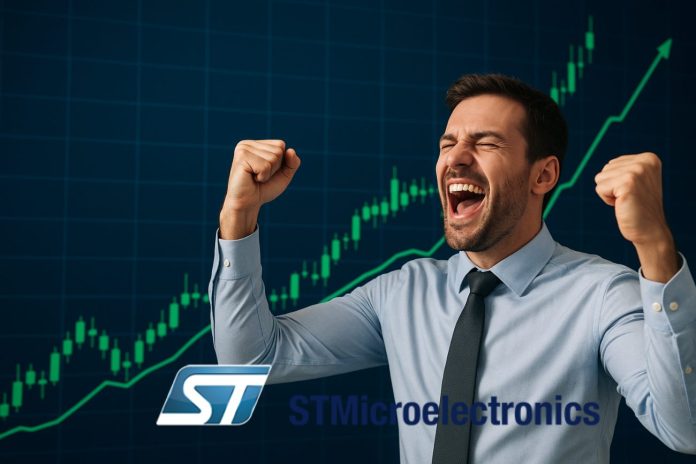 trader che esulta