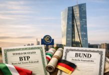 Tassi BCE: rialzo è assodato. Quali effetti sui titoli di stato? palazzo BCE con BTP e Bund