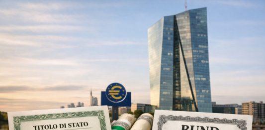palazzo BCE con BTP e Bund