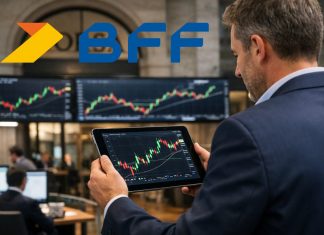 trader davanti alla borsa