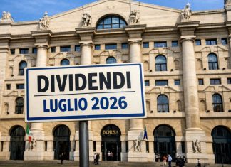 ingresso borsa di Milano e cartello
