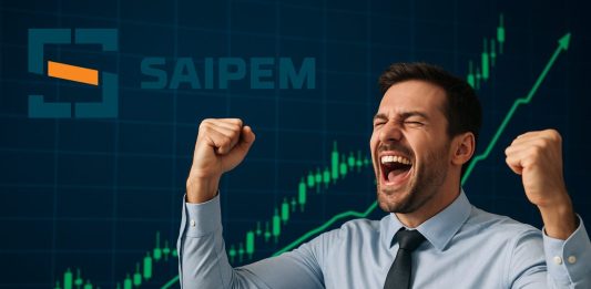 trader che esulta