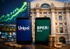 Azioni Unipol e BPER festeggiano OPA su MPS: quali ricadute per loro? smartphone con loghi Unipol e BPER