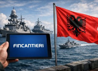 Tablet con logo Fincantieri