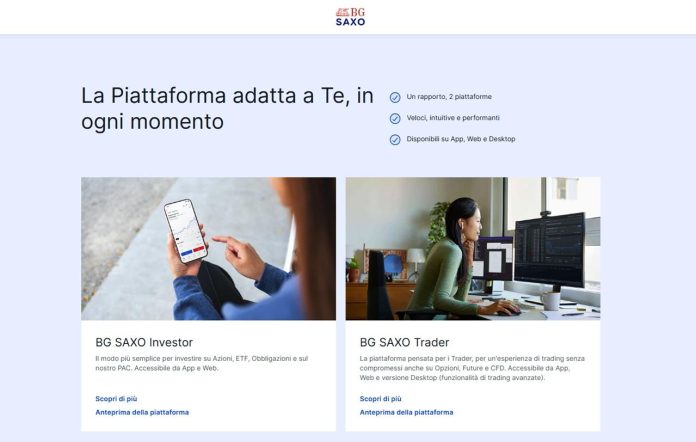 BG SAXO Investor vs Trader differenze