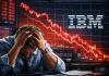 trader disperato per crollo IBM