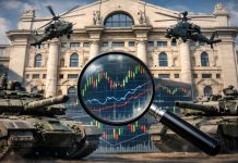 Azioni Leonardo: nuovi ETP a leva da GraniteShares, come funzionano facciata borsa di Milano con elicotteri e carri armati