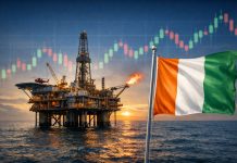 Azioni Saipem: proseguirà rimbalzo grazie al contatto in Costa d’Avorio? piattaforma e bandiera Costa d'Avorio