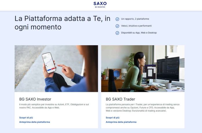 SAXO Investor vs Trader