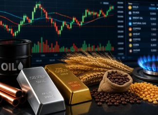 grafico a candele e commodity