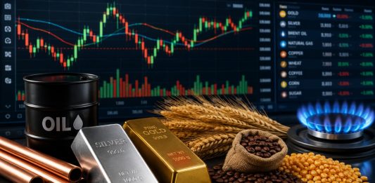 grafico a candele e commodity
