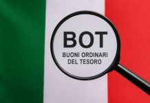 lente con bandiera Italia