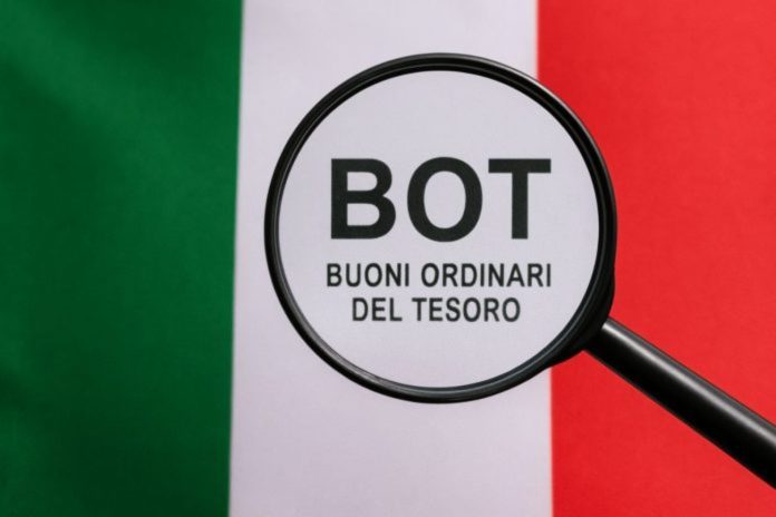 lente con bandiera Italia