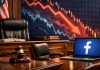 aula processo Usa e logo Facebook