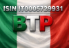bandiera Italia e BTP
