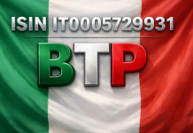 bandiera Italia e BTP